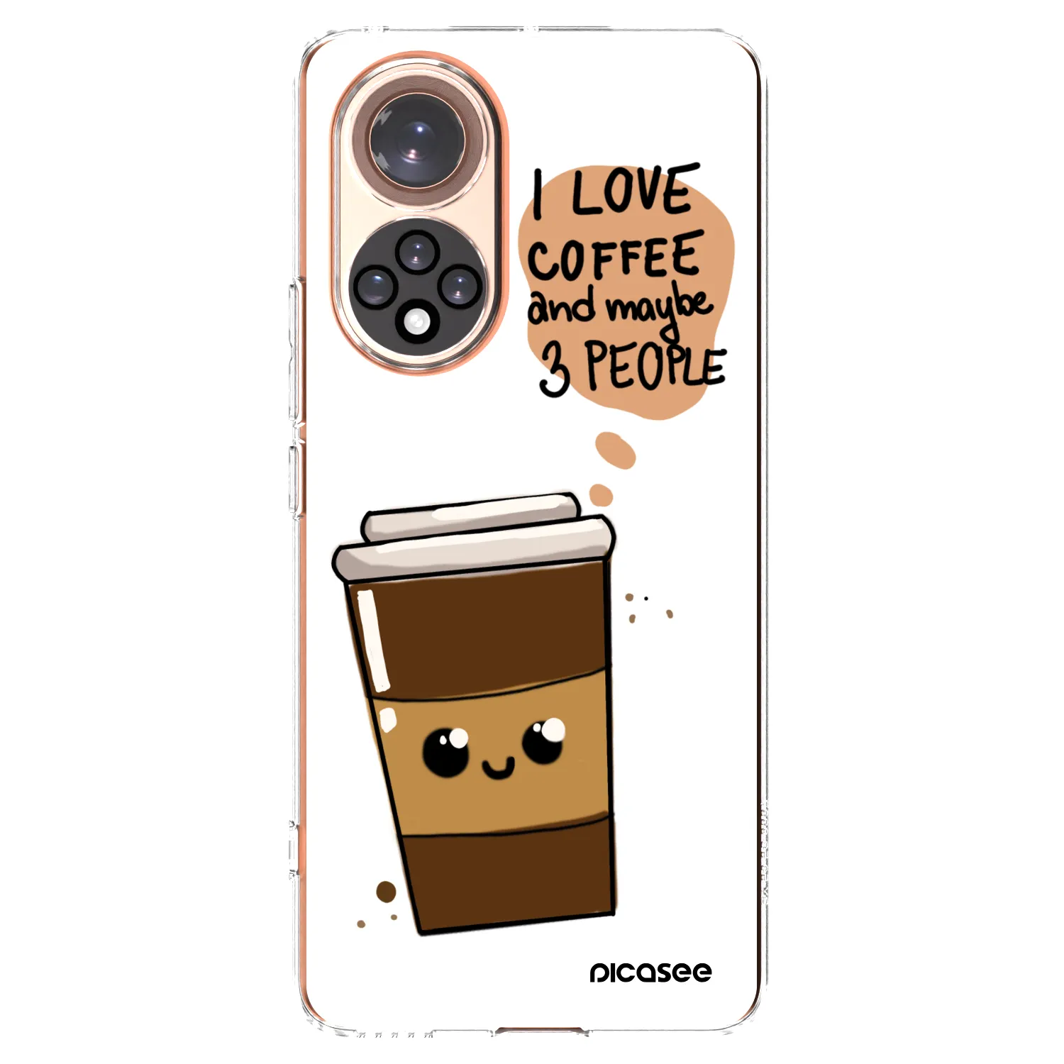 Picasee Honor 50 5G Hülle - Transparentes Silikon - Cute coffee