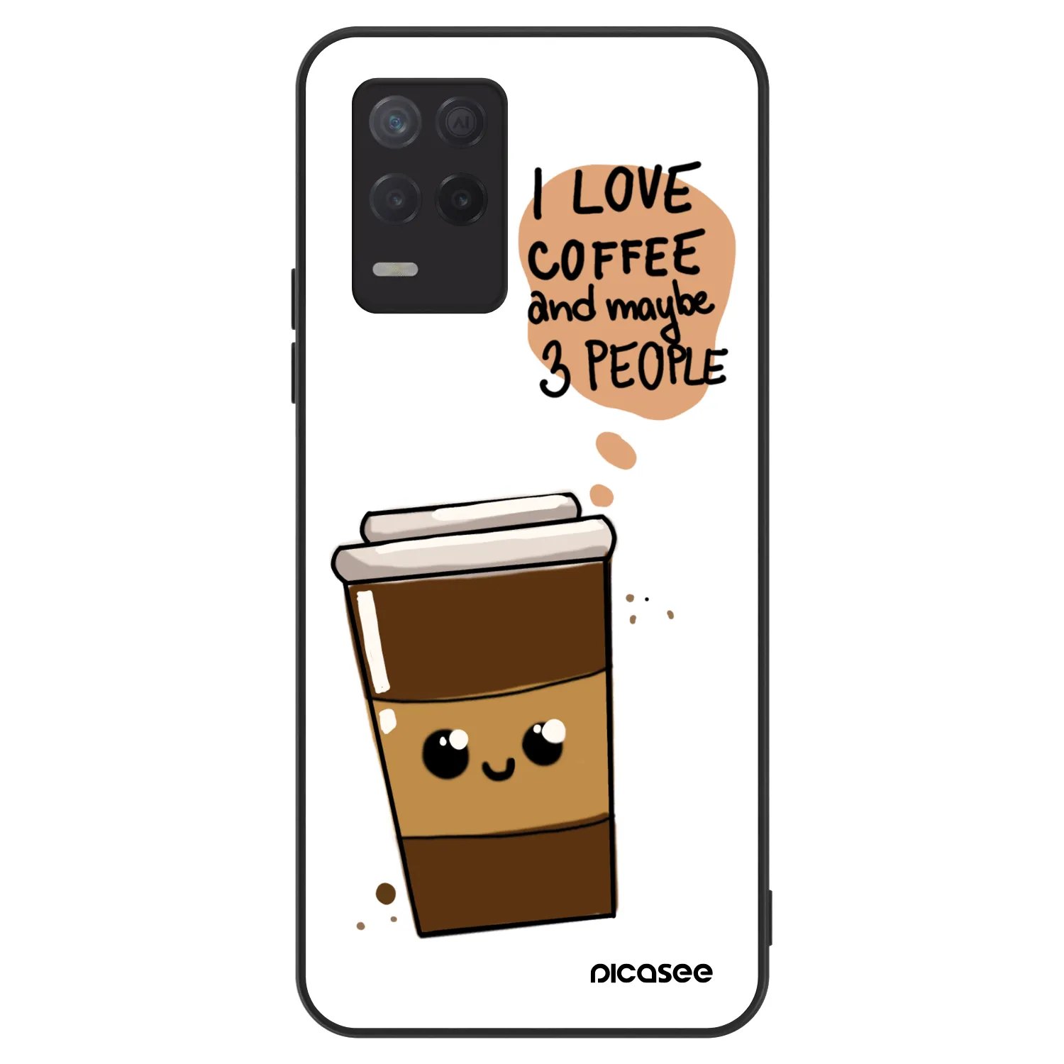Picasee ULTIMATE CASE für Realme 8 5G - Cute coffee