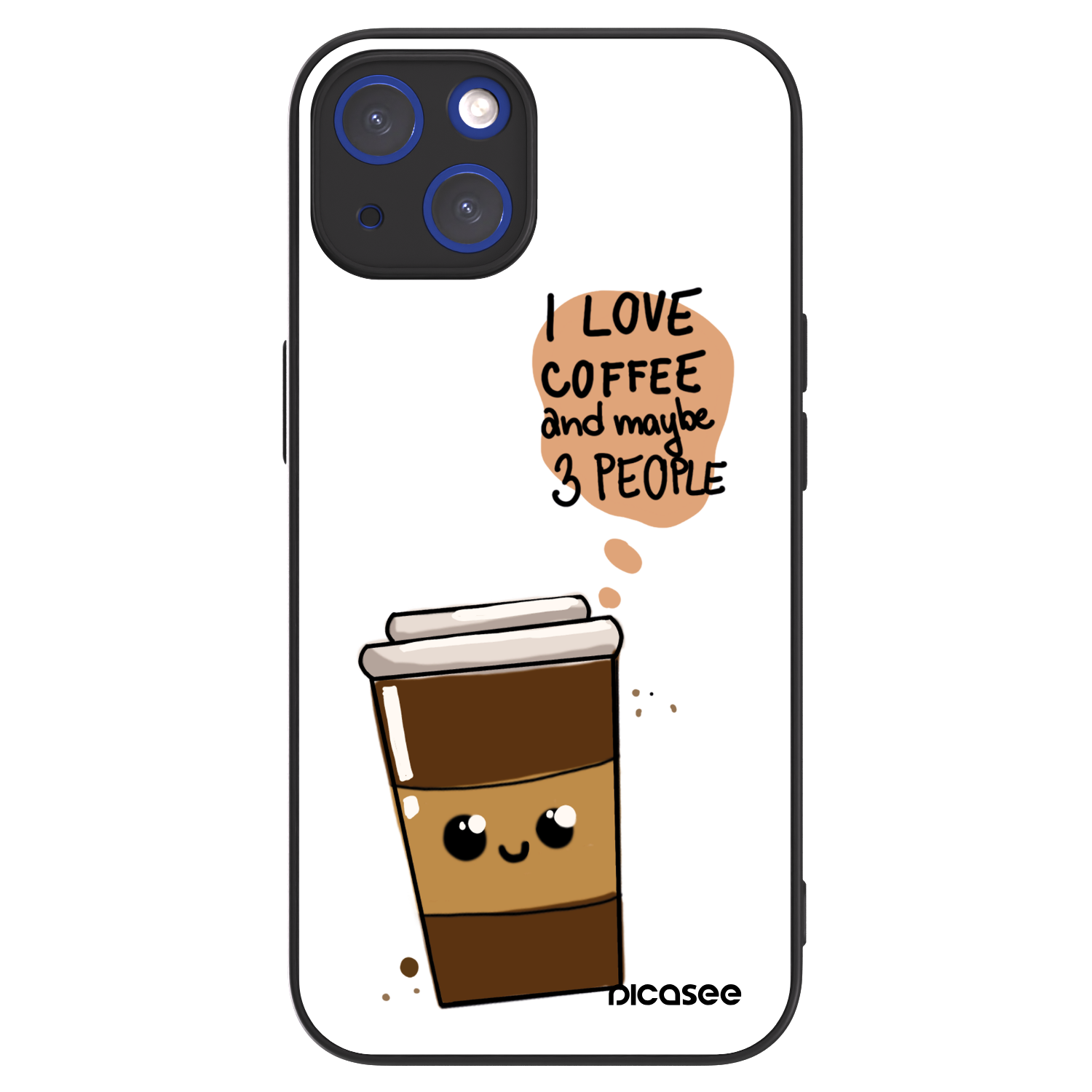 Picasee ULTIMATE CASE MagSafe für Apple iPhone 14 - Cute coffee
