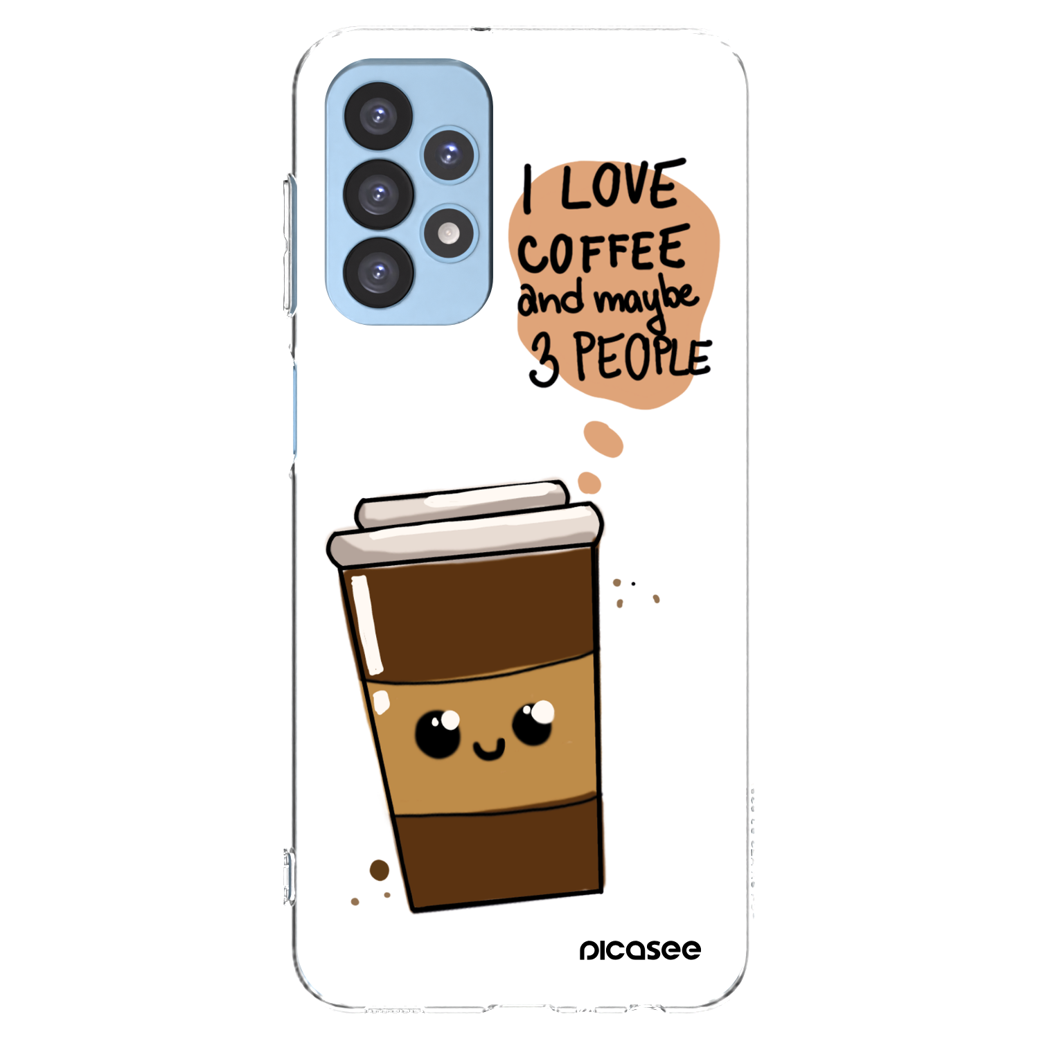 Picasee Samsung Galaxy A23 A235F 4G Hülle - Transparentes Silikon - Cute coffee