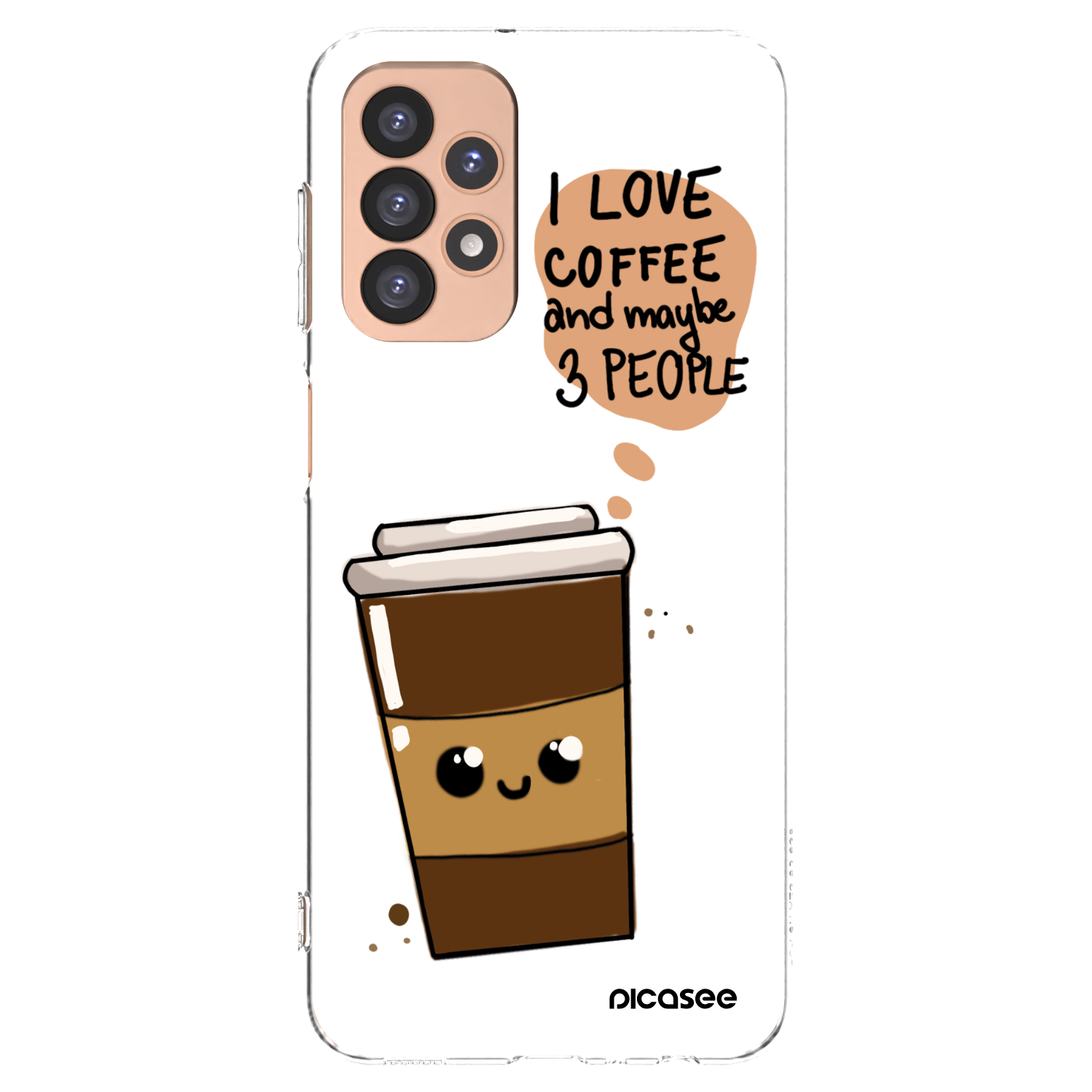 Picasee Samsung Galaxy A23 A236B 5G Hülle - Transparentes Silikon - Cute coffee