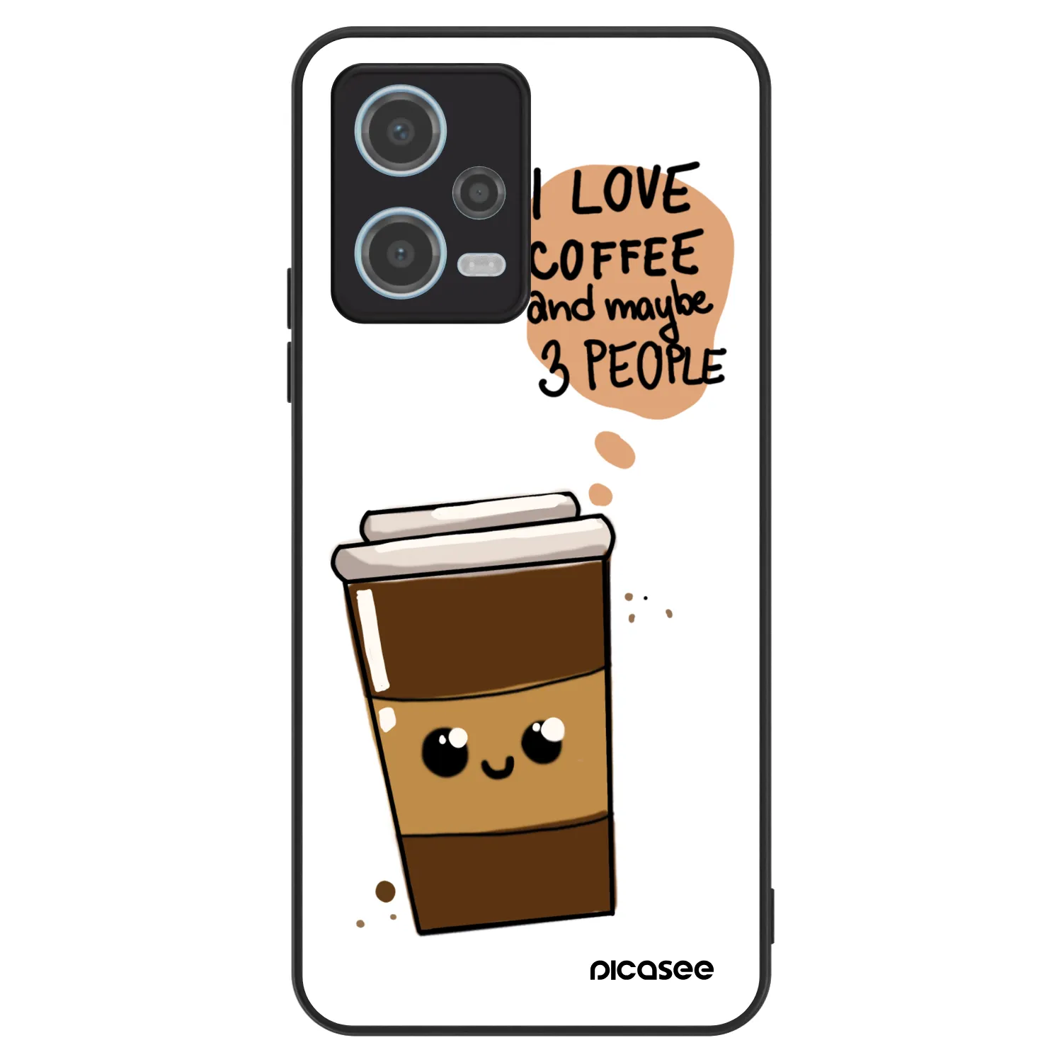 Picasee ULTIMATE CASE für Xiaomi Redmi Note 12 5G - Cute coffee