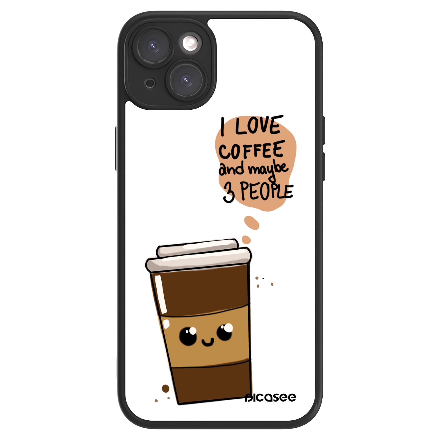 Picasee ULTIMATE CASE MagSafe für Apple iPhone 15 Plus - Cute coffee