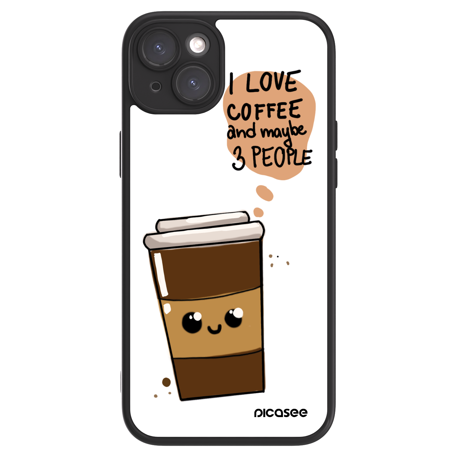 Picasee ULTIMATE CASE für Apple iPhone 15 Plus - Cute coffee