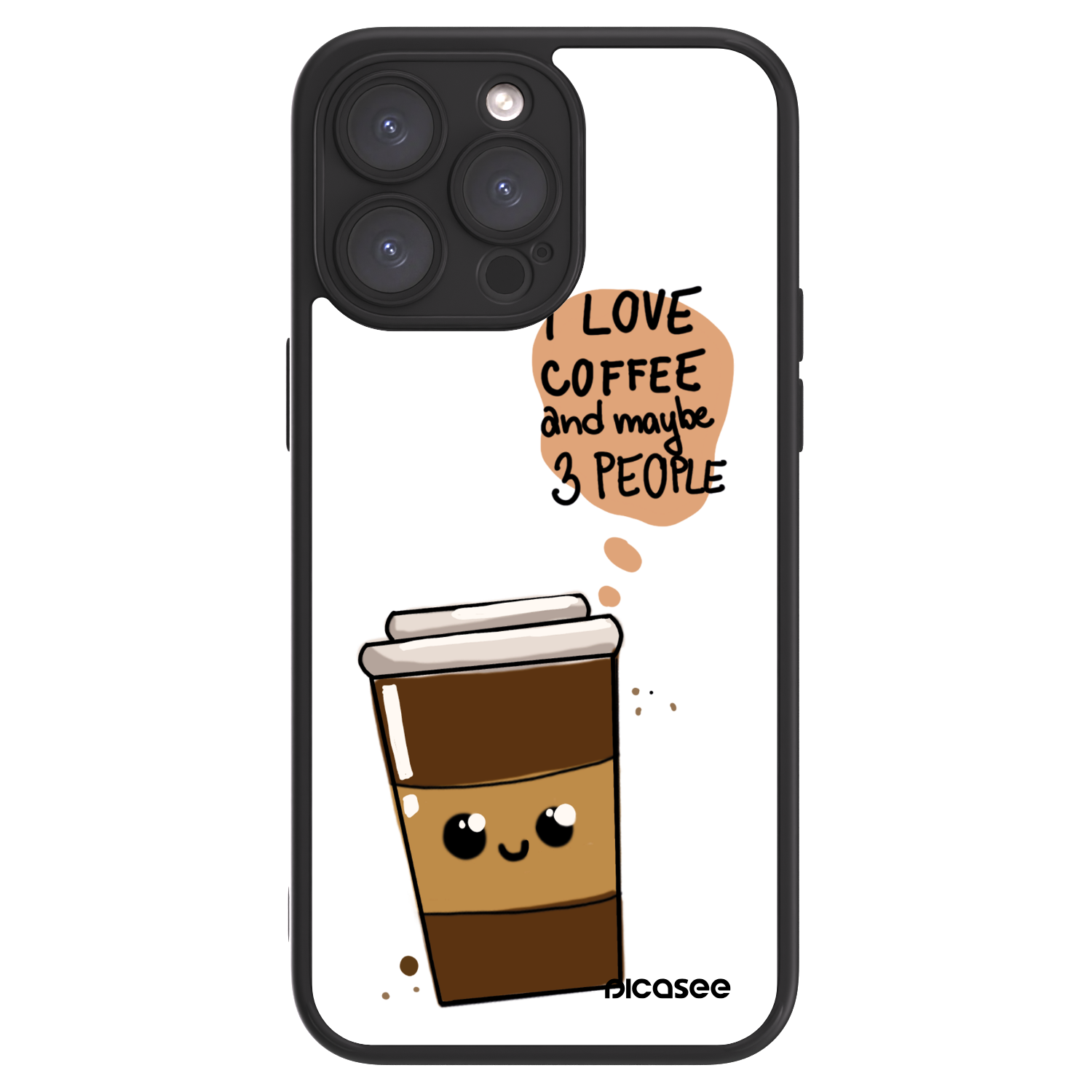 Picasee ULTIMATE CASE MagSafe für Apple iPhone 15 Pro Max - Cute coffee