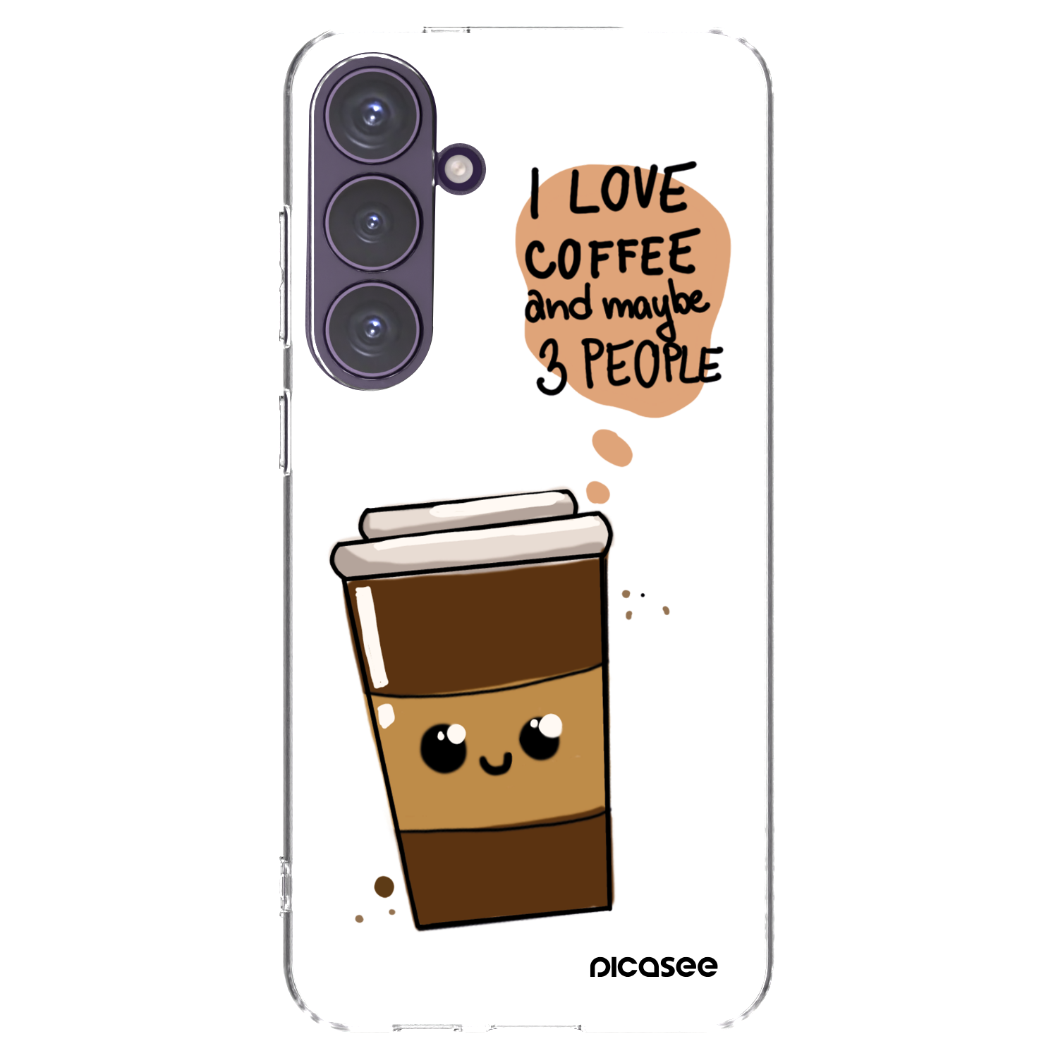 Picasee Samsung Galaxy S24+ S926B 5G Hülle - Transparentes Silikon - Cute coffee