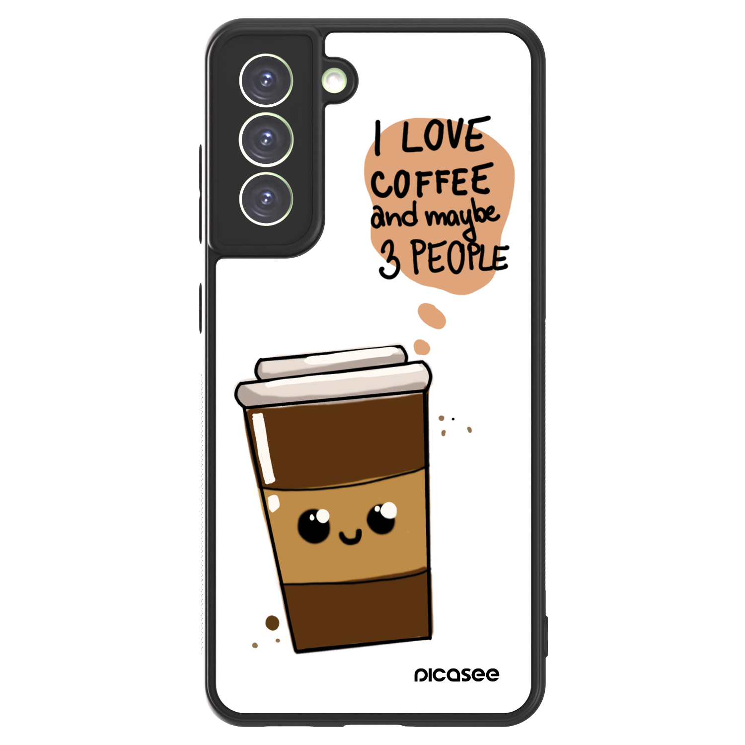 Picasee ULTIMATE CASE PowerShare für Samsung Galaxy S21 FE 5G - Cute coffee