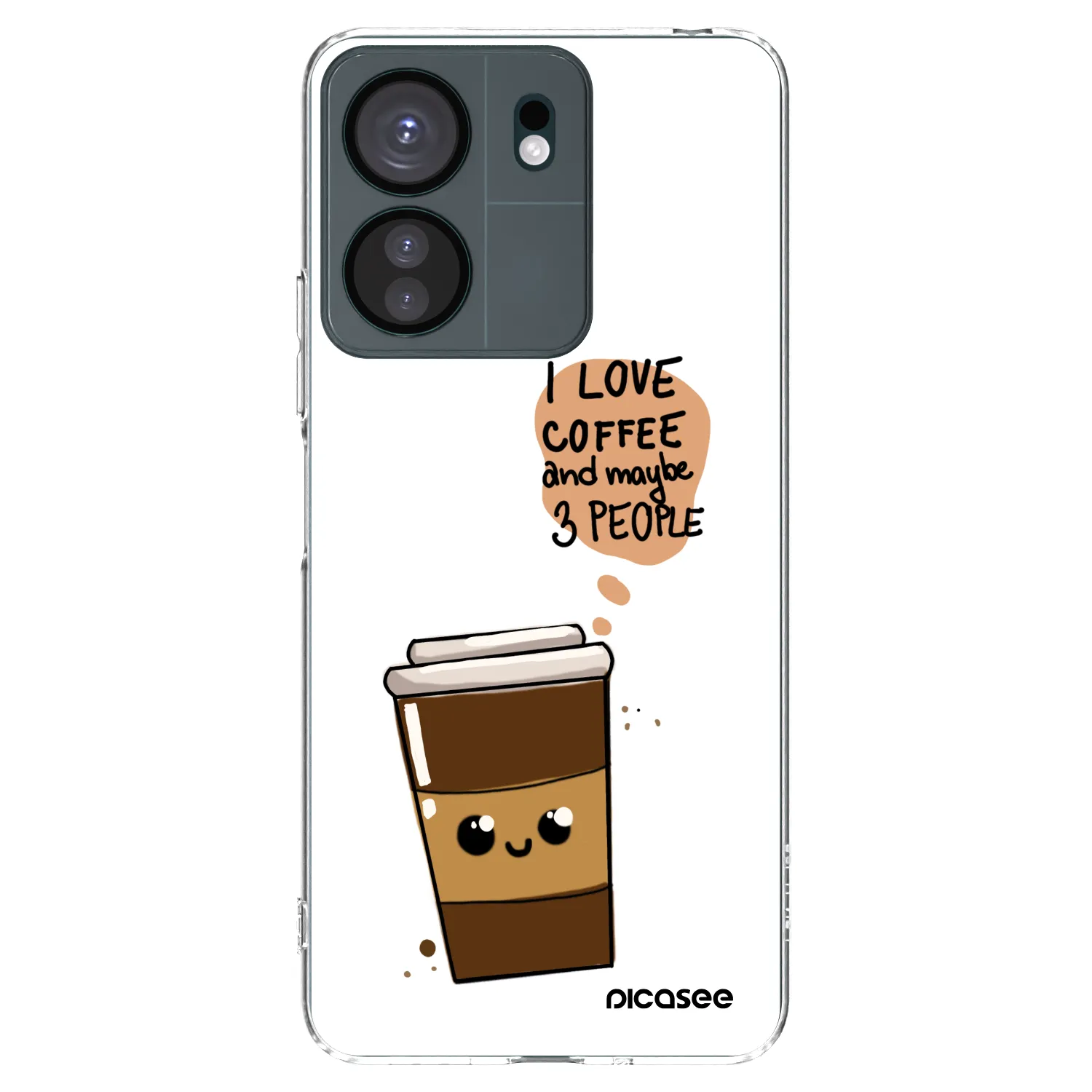 Picasee Xiaomi Redmi 13C 4G Hülle - Transparentes Silikon - Cute coffee