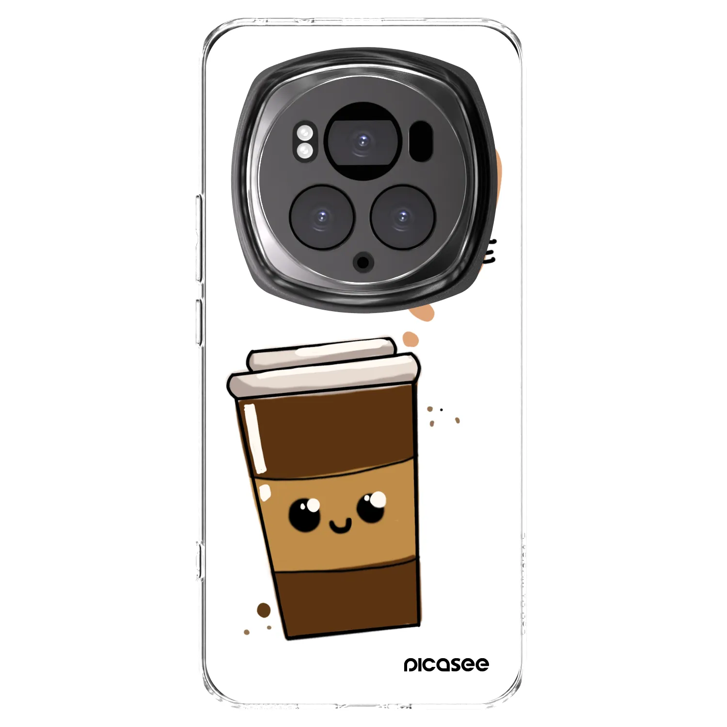 Picasee Honor Magic6 Pro Hülle - Transparentes Silikon - Cute coffee