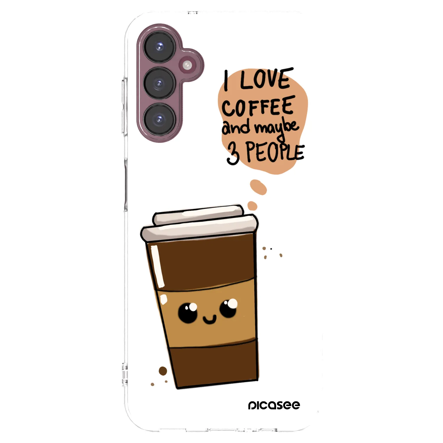 Picasee Samsung Galaxy A05s A057G Hülle - Transparentes Silikon - Cute coffee