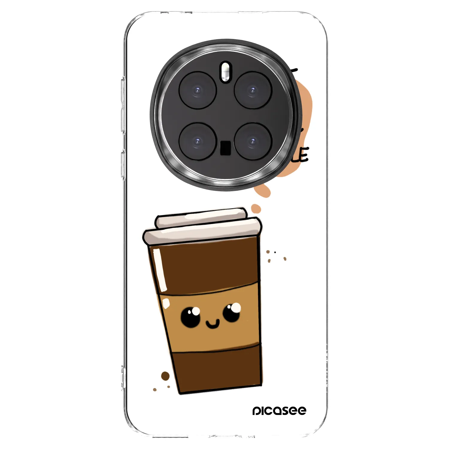 Picasee Honor Magic7 Pro 5G Hülle - Transparentes Silikon - Cute coffee