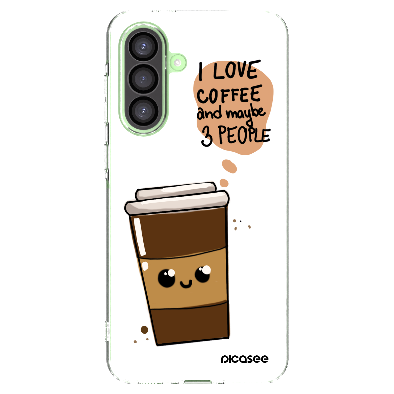 Picasee Samsung Galaxy A26 5G A266B Hülle - Transparentes Silikon - Cute coffee
