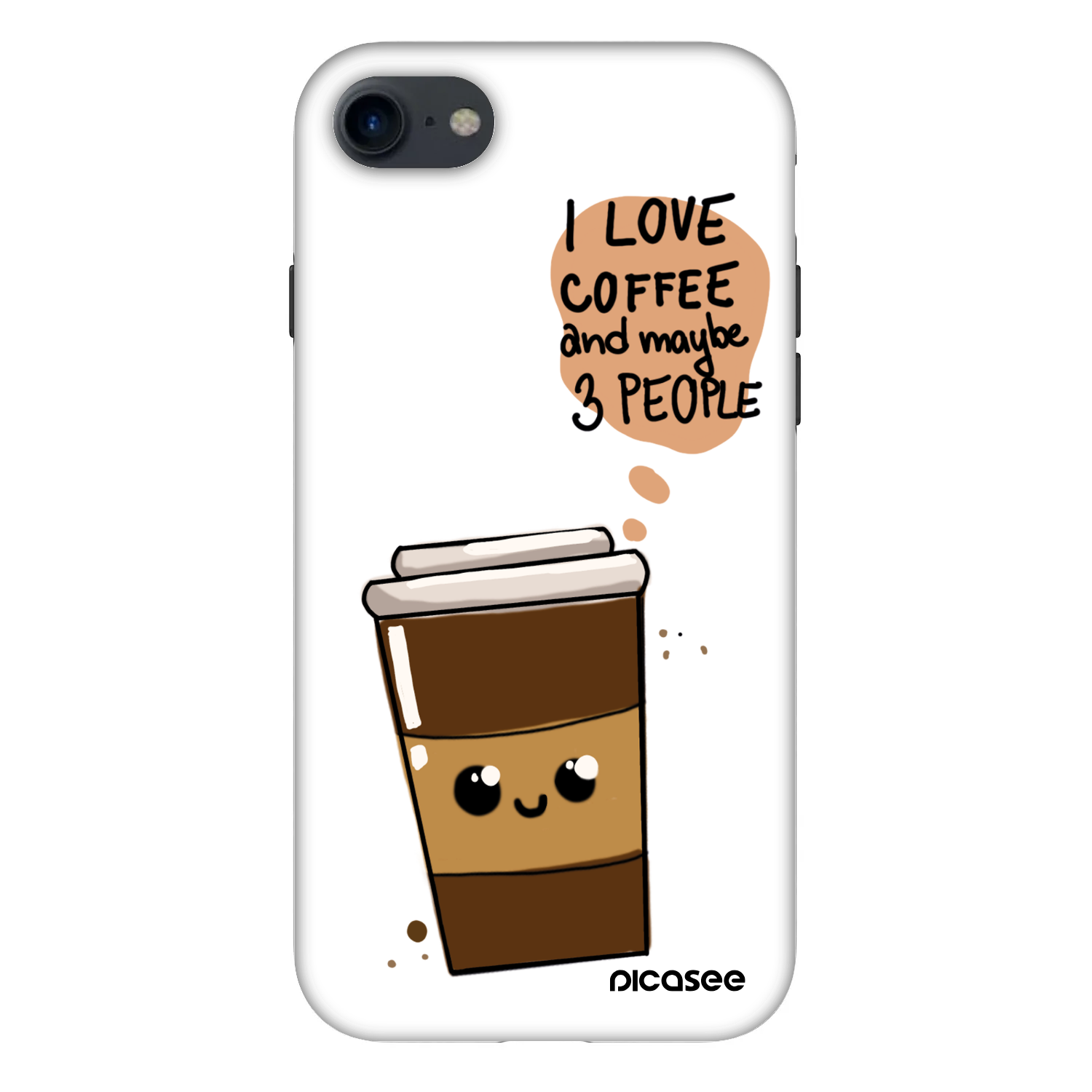 Picasee Fashion Case für Apple iPhone 8 - Cute coffee