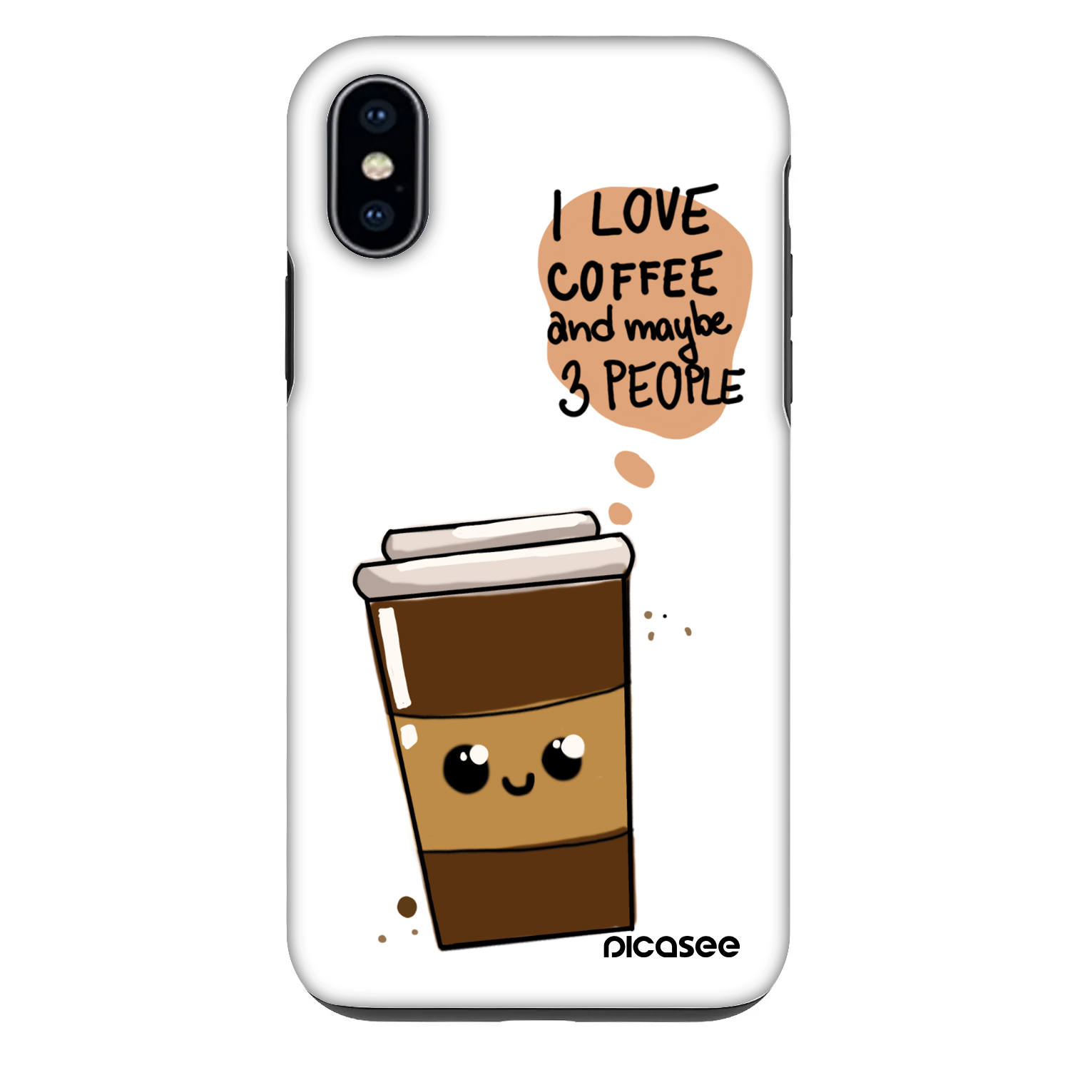 Picasee Fashion Case für Apple iPhone X/XS - Cute coffee