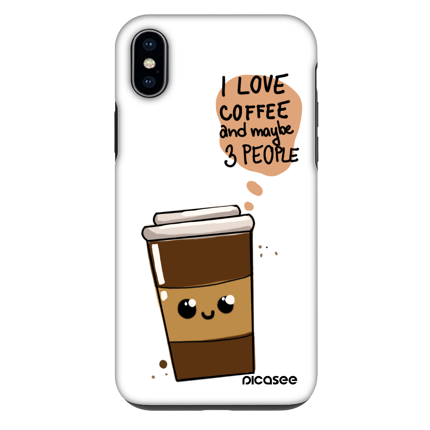 Picasee Fashion Case für Apple iPhone XS Max - Cute coffee
