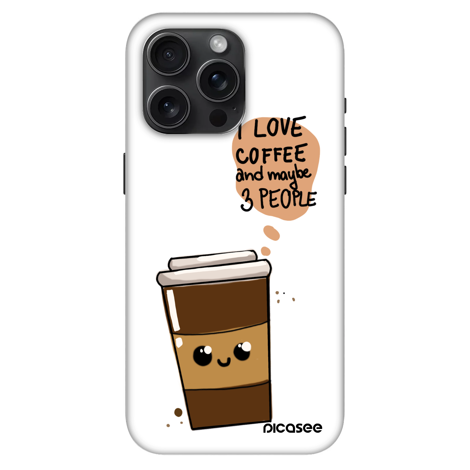 Picasee Fashion Case MagSafe für Apple iPhone 15 Pro Max - Cute coffee