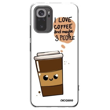 Picasee Xiaomi Redmi Note 10S Hülle - Transparentes Silikon - Cute coffee