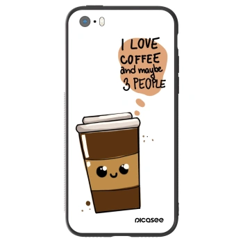 Hülle für Apple iPhone 5/5S/SE - Cute coffee