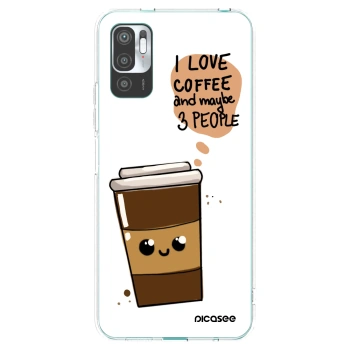 Picasee Xiaomi Redmi Note 10 5G Hülle - Transparentes Silikon - Cute coffee