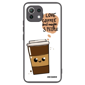 Picasee Xiaomi 11 Lite 5G NE Hülle - Schwarzes Silikon - Cute coffee