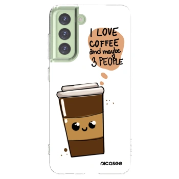 Picasee Samsung Galaxy S21 FE 5G Hülle - Transparentes Silikon - Cute coffee