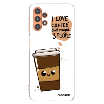 Picasee Samsung Galaxy A13 4G A135 Hülle - Transparentes Silikon - Cute coffee
