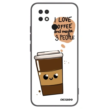 Picasee Xiaomi Redmi 10C Hülle - Schwarzes Silikon - Cute coffee