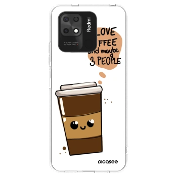 Picasee Xiaomi Redmi 10C Hülle - Transparentes Silikon - Cute coffee