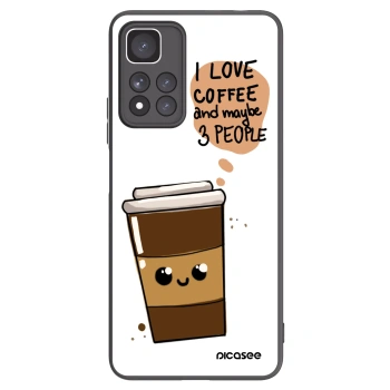 Picasee Xiaomi Redmi Note 11 Pro+ 5G Hülle - Schwarzes Silikon - Cute coffee
