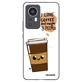 Picasee Xiaomi 12T Pro Hülle - Schwarzes Silikon - Cute coffee