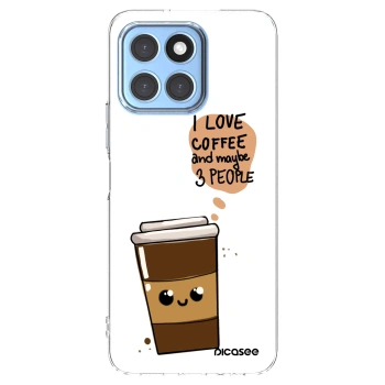 Picasee Honor X6 Hülle - Transparentes Silikon - Cute coffee