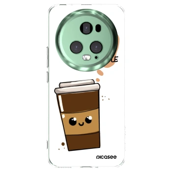 Picasee Honor Magic5 Pro Hülle - Transparentes Silikon - Cute coffee