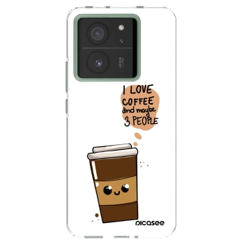 Picasee Xiaomi 13T Pro Hülle - Transparentes Silikon - Cute coffee
