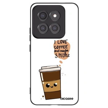 Picasee Xiaomi 14 Pro Hülle - Schwarzes Silikon - Cute coffee