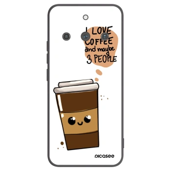 Picasee Realme 11 Pro+ Hülle - Schwarzes Silikon - Cute coffee