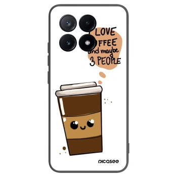 Picasee Xiaomi Poco X6 Pro Hülle - Schwarzes Silikon - Cute coffee