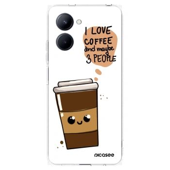 Picasee Realme C33 (2023) Hülle - Transparentes Silikon - Cute coffee