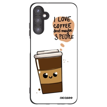 Picasee Samsung Galaxy A05s A057G Hülle - Schwarzes Silikon - Cute coffee