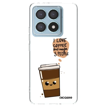 Picasee Xiaomi 14T Pro Hülle - Transparentes Silikon - Cute coffee