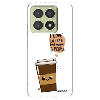 Picasee Xiaomi 14T Hülle - Transparentes Silikon - Cute coffee