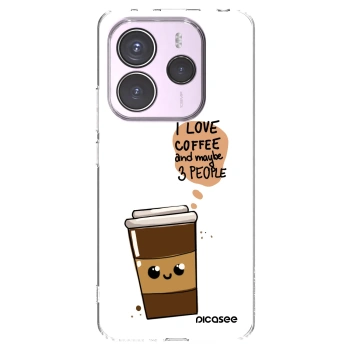 Picasee Xiaomi Redmi Note 14 5G Hülle - Transparentes Silikon - Cute coffee