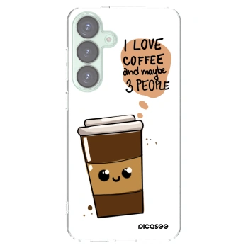 Picasee Samsung Galaxy S25+ 5G Hülle - Transparentes Silikon - Cute coffee