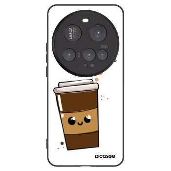 Picasee Xiaomi 15 Ultra Hülle - Schwarzes Silikon - Cute coffee