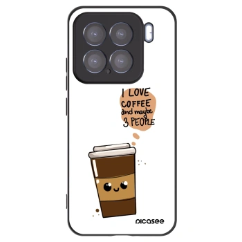 Picasee Xiaomi 15 Hülle - Schwarzes Silikon - Cute coffee