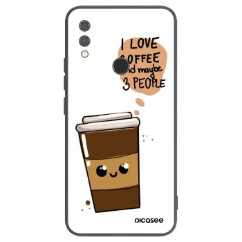 Picasee Xiaomi Redmi Note 7 Hülle - Schwarzes Silikon - Cute coffee