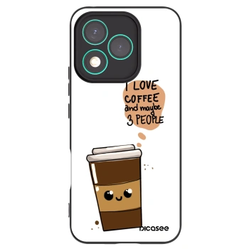 Picasee Honor 400 Lite 5G Hülle - Schwarzes Silikon - Cute coffee