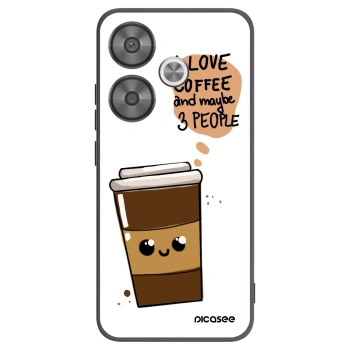 Picasee Xiaomi Poco F6 Hülle - Schwarzes Silikon - Cute coffee