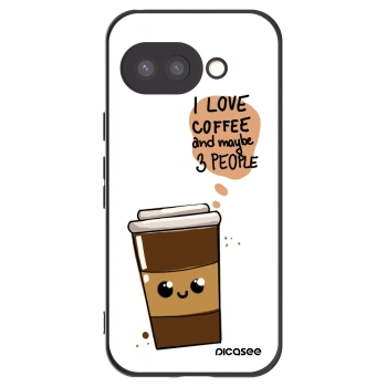 Picasee Google Pixel 9a Hülle - Schwarzes Silikon - Cute coffee