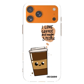 Picasee Apple iPhone 17 Pro Max Hülle - Transparentes Silikon - Cute coffee