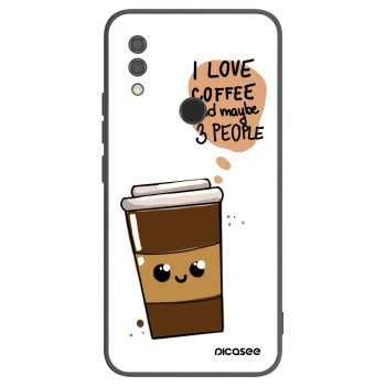 Picasee Xiaomi Redmi 7 Hülle - Schwarzes Silikon - Cute coffee
